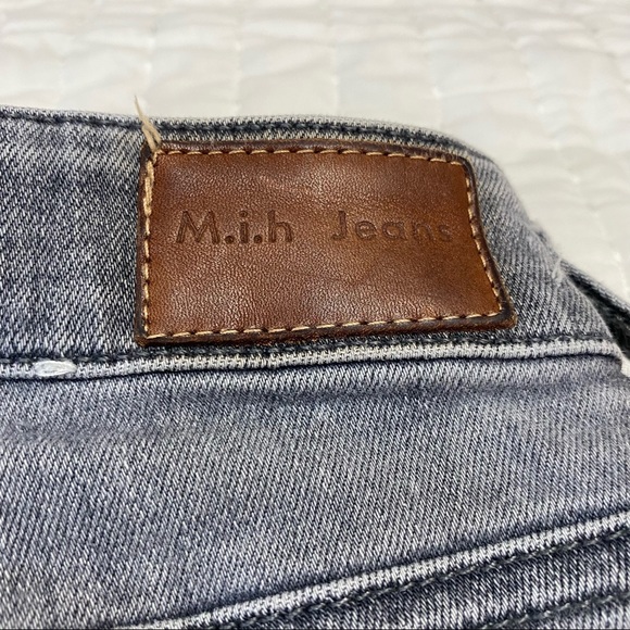 Mih Jeans High Rise Skinny Ankle Wayfarer Grey Bridge Jeans Sz 27 - Picture 9 of 14